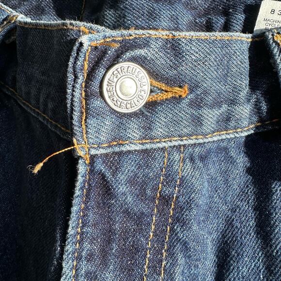 Vintage Levis 550 Jeans Shorts Size 32 JR 11 Relaxed Fit Denim Mid-Rise USA Made - Picture 2 of 13